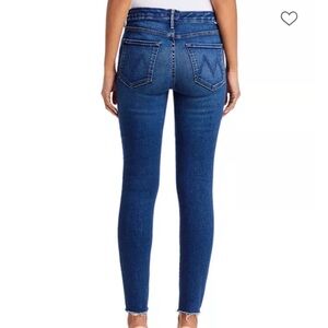 MOTHER high-waisted looker ankle fray (27)